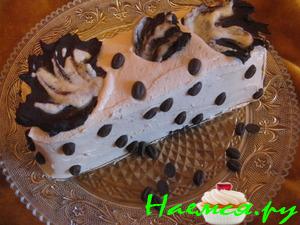 Шоколадное паве со взбитыми сливками, тоффи и зефиром