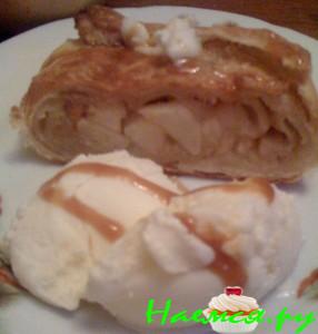 Штрудель яблочный на скорую руку