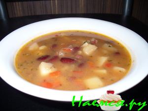 Суп Фасолевый с шеей индюка ( мой вариант ) Суп Фасолевый с шеей индюка ( мой вариант )