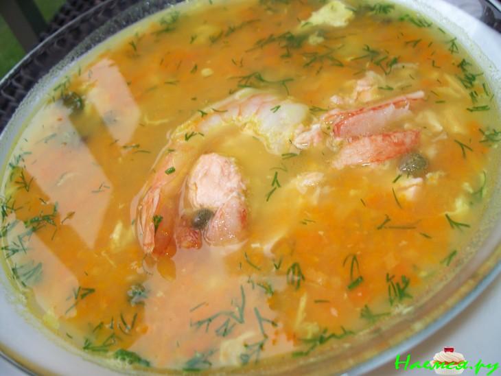 Суп из рыбы и морепродуктов
