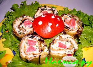 Роллы из баклажана Роллы из баклажана