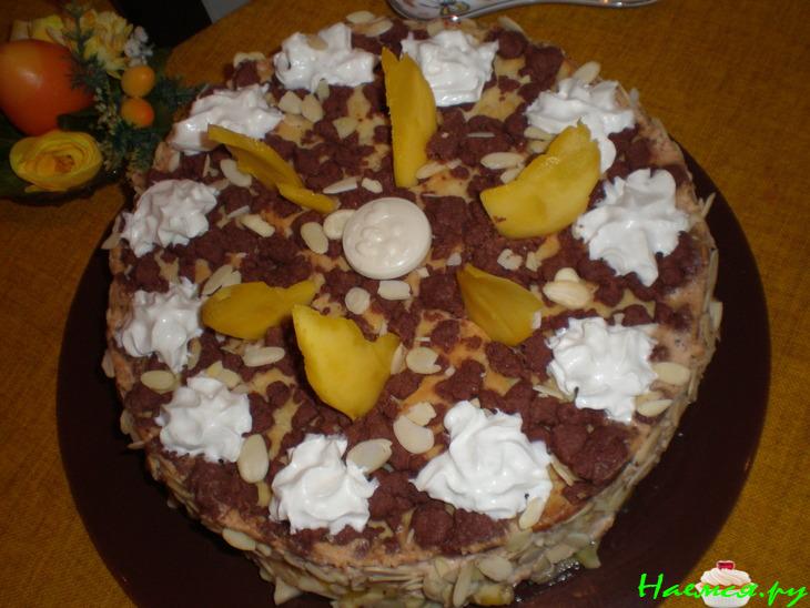 Фруктовый шоколадный торт