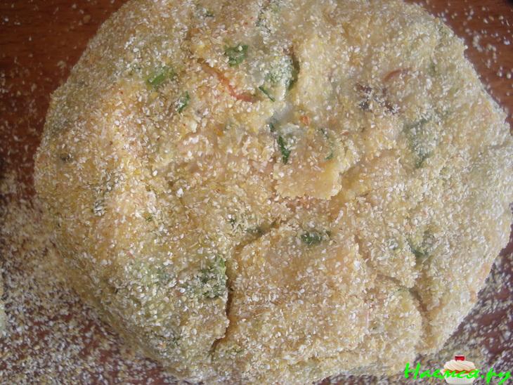 Котлеты из форели с овощами