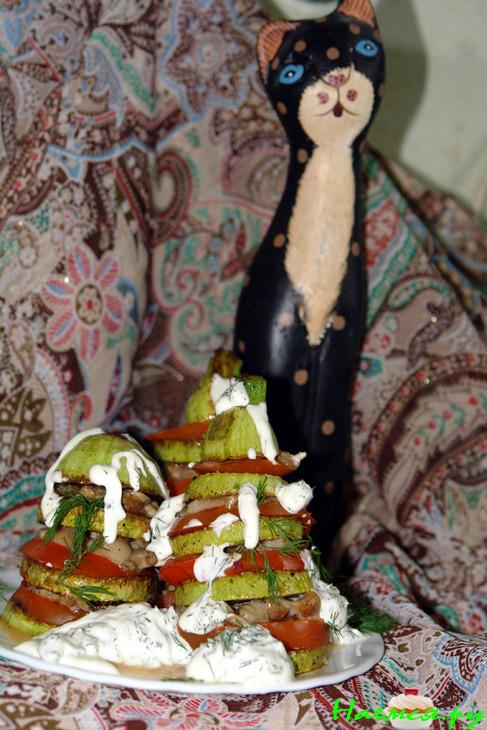 Башенки из кабачков Башенки из кабачков