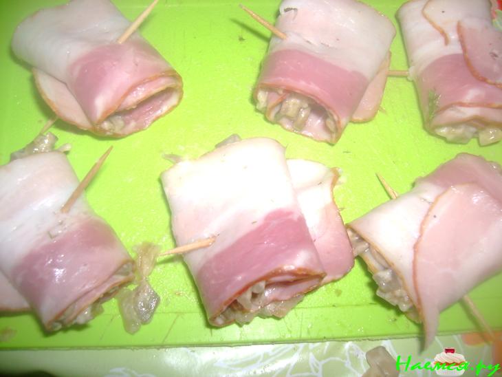 Рулетики с ветчиной Рулетики с ветчиной