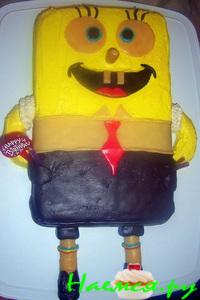 Торт 'Губка Боб' с мастикой