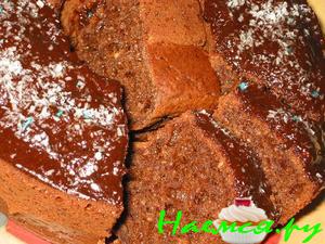 Творожно-кокосовый кекс с какао