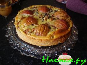 Сметанный пирог с яблоками Сметанный пирог с яблоками