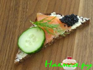 Бутерброды "Ржаные треугольники"