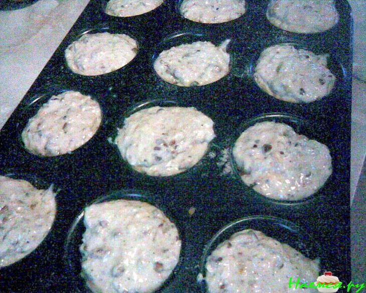 Постные маффины с 9-тью злаками и орехами (на соевом молоке)