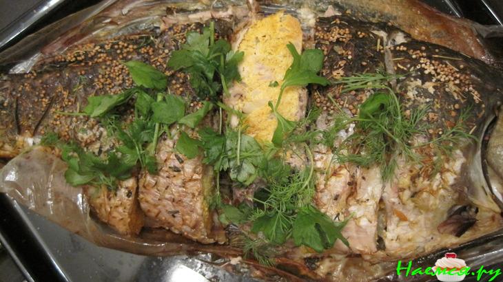 Карп фаршированный икрой