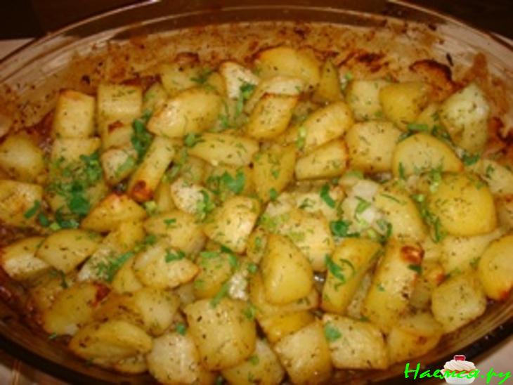 Картофель, запеченный с медом