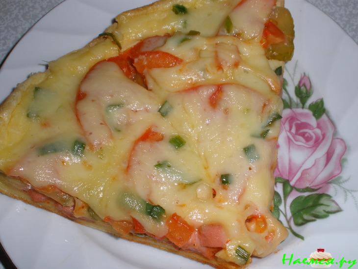 Пицца "Минутка" (оливки, ветчина...) Пицца "Минутка" (оливки, ветчина...)