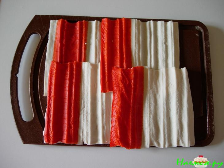 Торт с крабовыми палочками