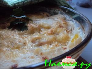 Картофельная запеканка с курицей