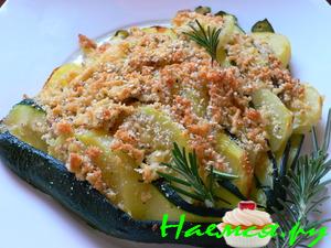 Веер из цуккини с картошкой