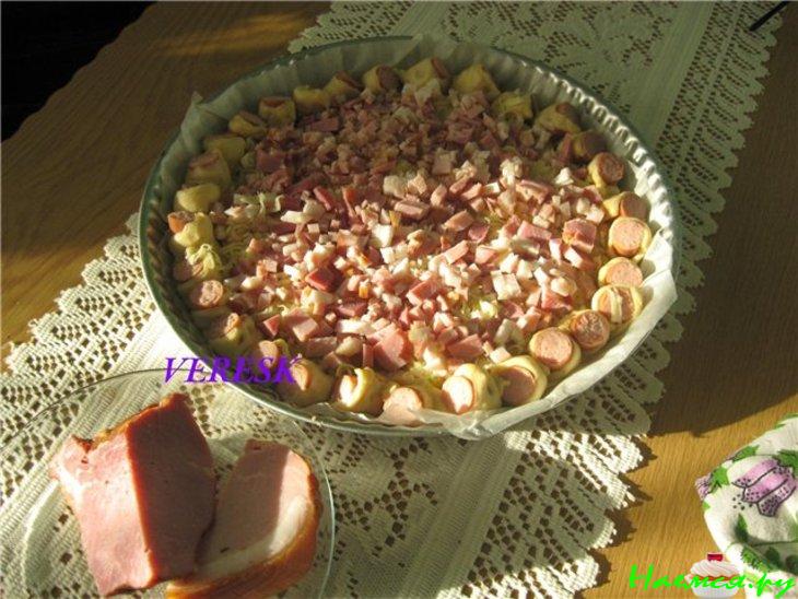 Пицца с белым соусом