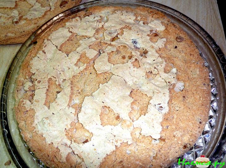 Торт "Киевский" с кремом на сгущенке, какао и коньяке