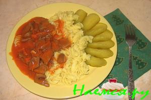 Сердце в кисло-сладком соусе