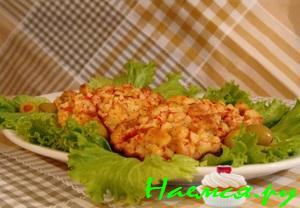 Крабовые котлетки с горчицей и лимоном