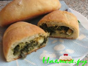 Пирожки с зеленым луком и яйцом