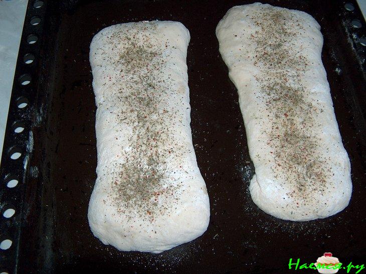 Ленивая Чиабатта с пряными травами