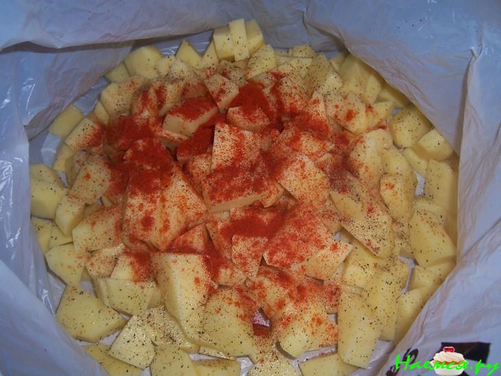 Картофель гриль с паприкой Картофель гриль с паприкой