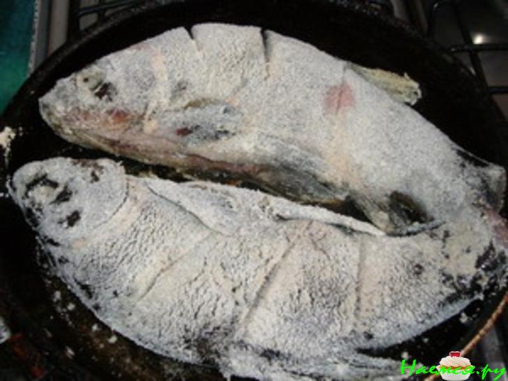 Линь жареный