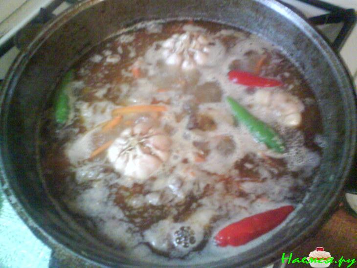 Плов по-Фергански с салатом Плов по-Фергански с салатом