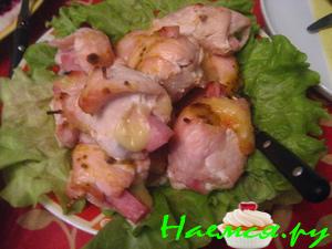 Куриные рулетикт с горчицей