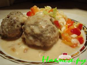 Тефтели в яблочно-горчичном соусе Тефтели в яблочно-горчичном соусе