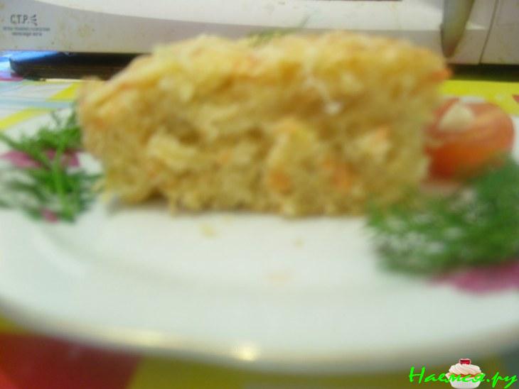 Пирог с рыбой и сыром