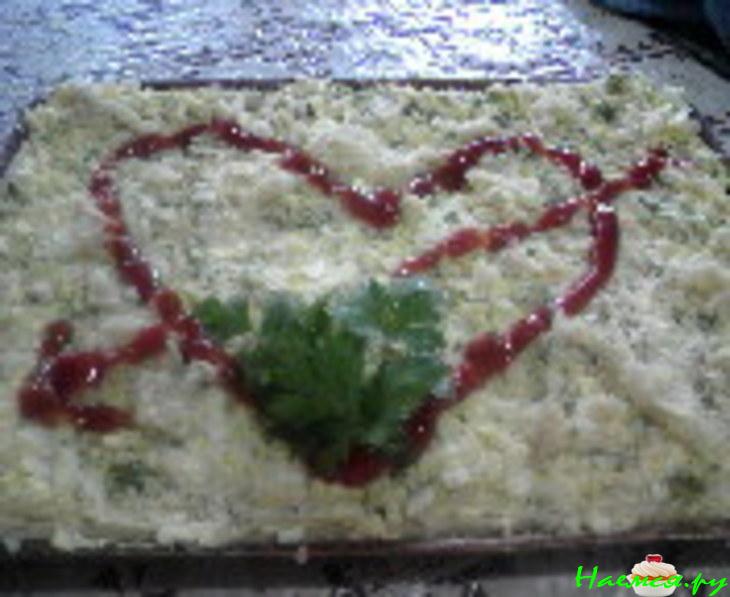 Торт-салат "Раненое сердце"