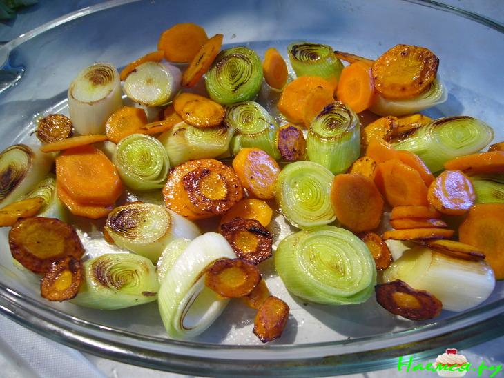 Гратен с пореем и рыбой Гратен с пореем и рыбой