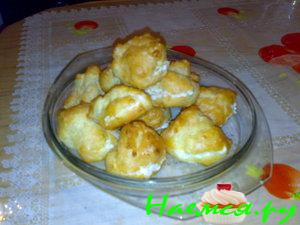 Лёгкие заварные пирожные с творожком Лёгкие заварные пирожные с творожком