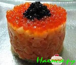 Икорно-лососевый тартар