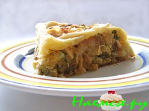 Пирог с капустой из престного теста Пирог с капустой из престного теста