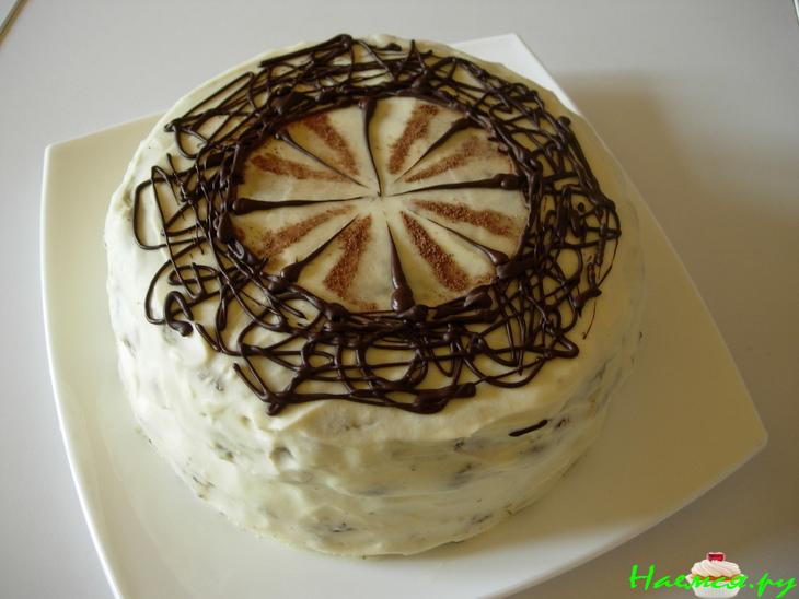 "Белое на черном или черное на белом". Торт