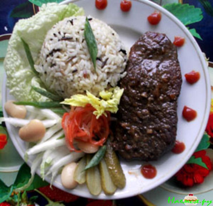 Телятина с рисом