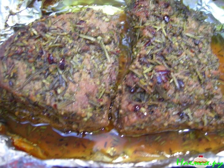 Говядина запеченная с лесным ароматом