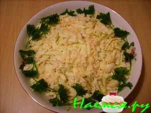 Витаминный салат с капустой 