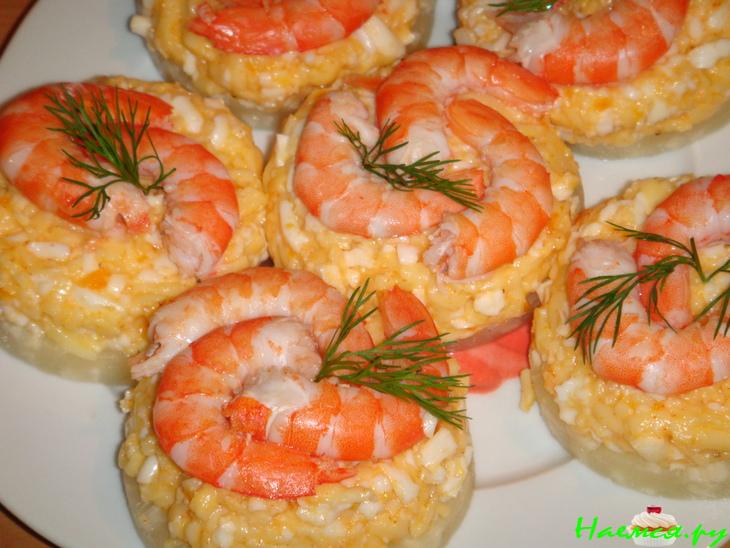 Креветки на кольцах