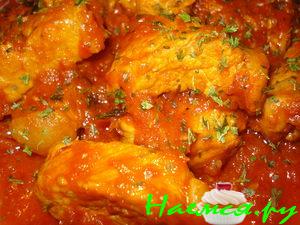 Свинина в красном соусе