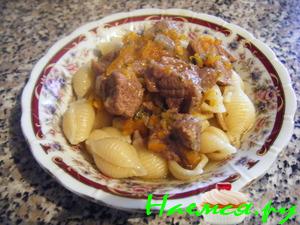 Мясо тушеное с медом