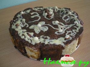 Торт "Юбилейный" в шоколадной глазури