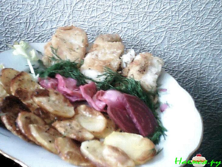 Рыбка запеченная (морской язык)