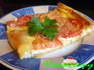 Творожный пирог-пицца
