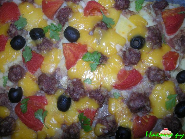 Пицца из картофеля