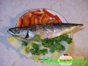 Скумбрия в маринаде гриль