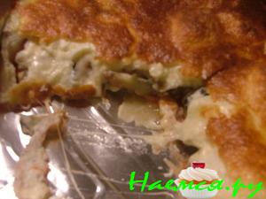 Пушистая баклажанная запеканка